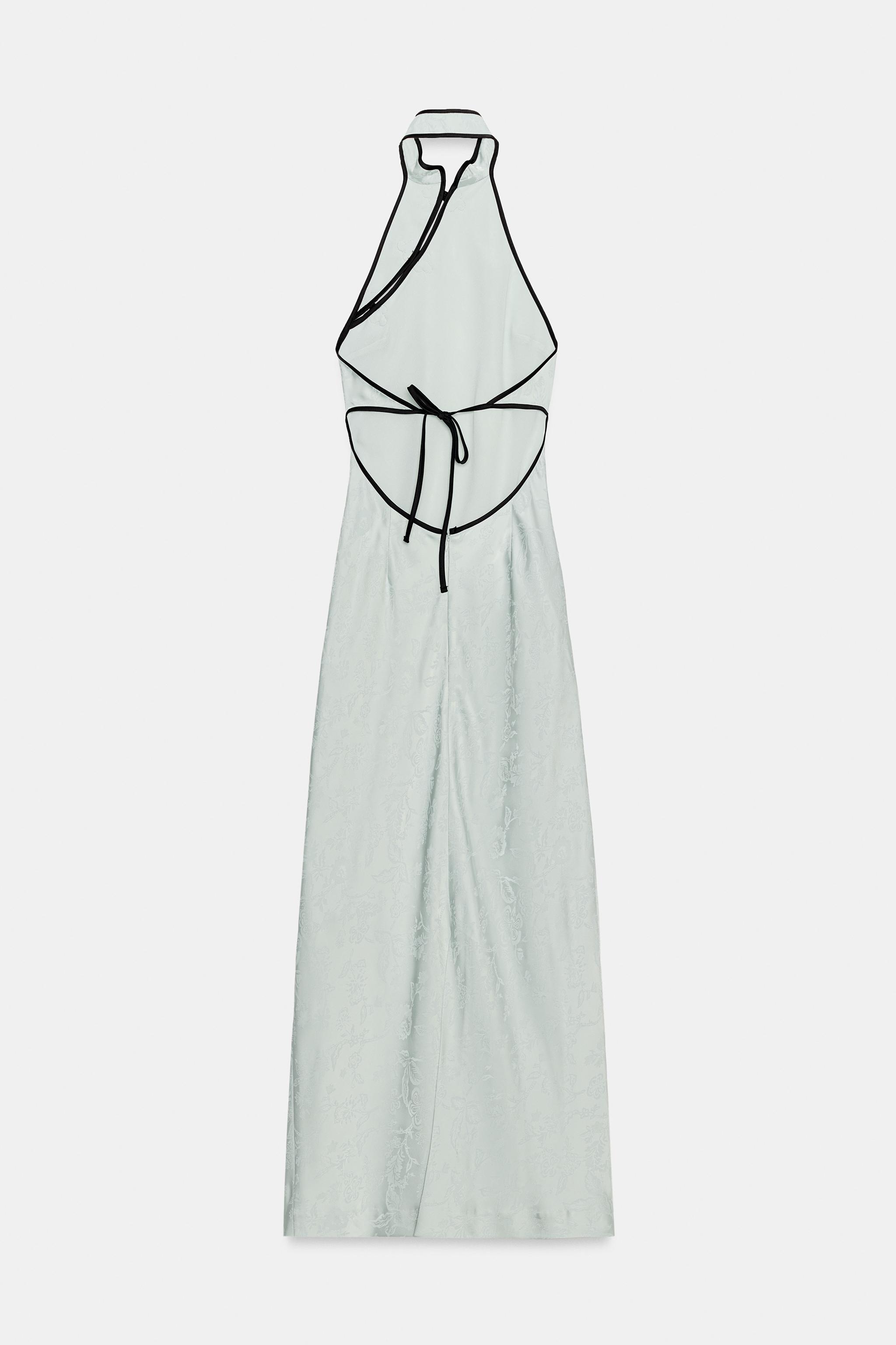 MIDI JACQUARD FROG FASTENING DRESS