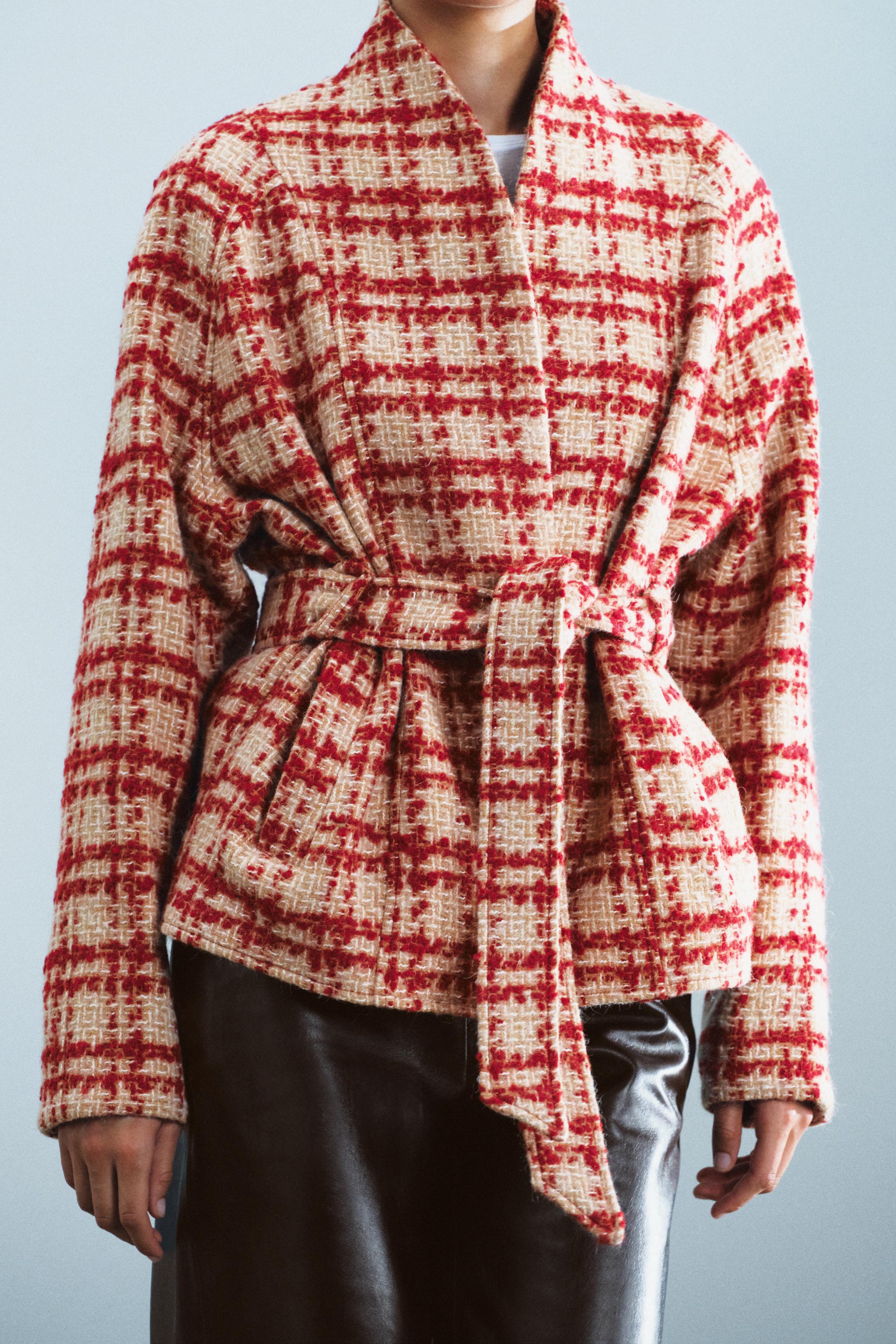 VESTE CEINTURE AVEC LAINE ZW COLLECTION