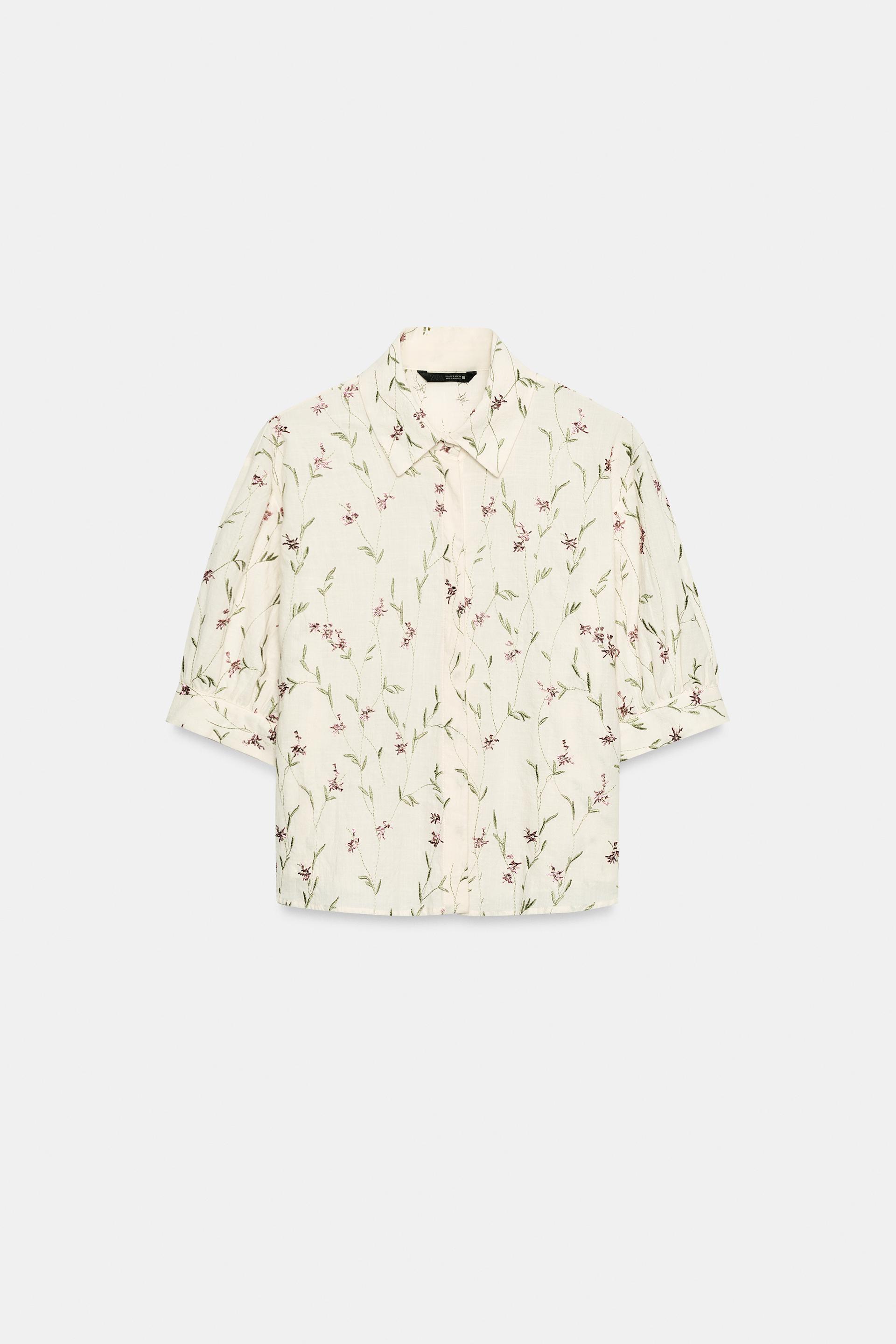 BEADED EMBROIDERED SHIRT thumbnail 4