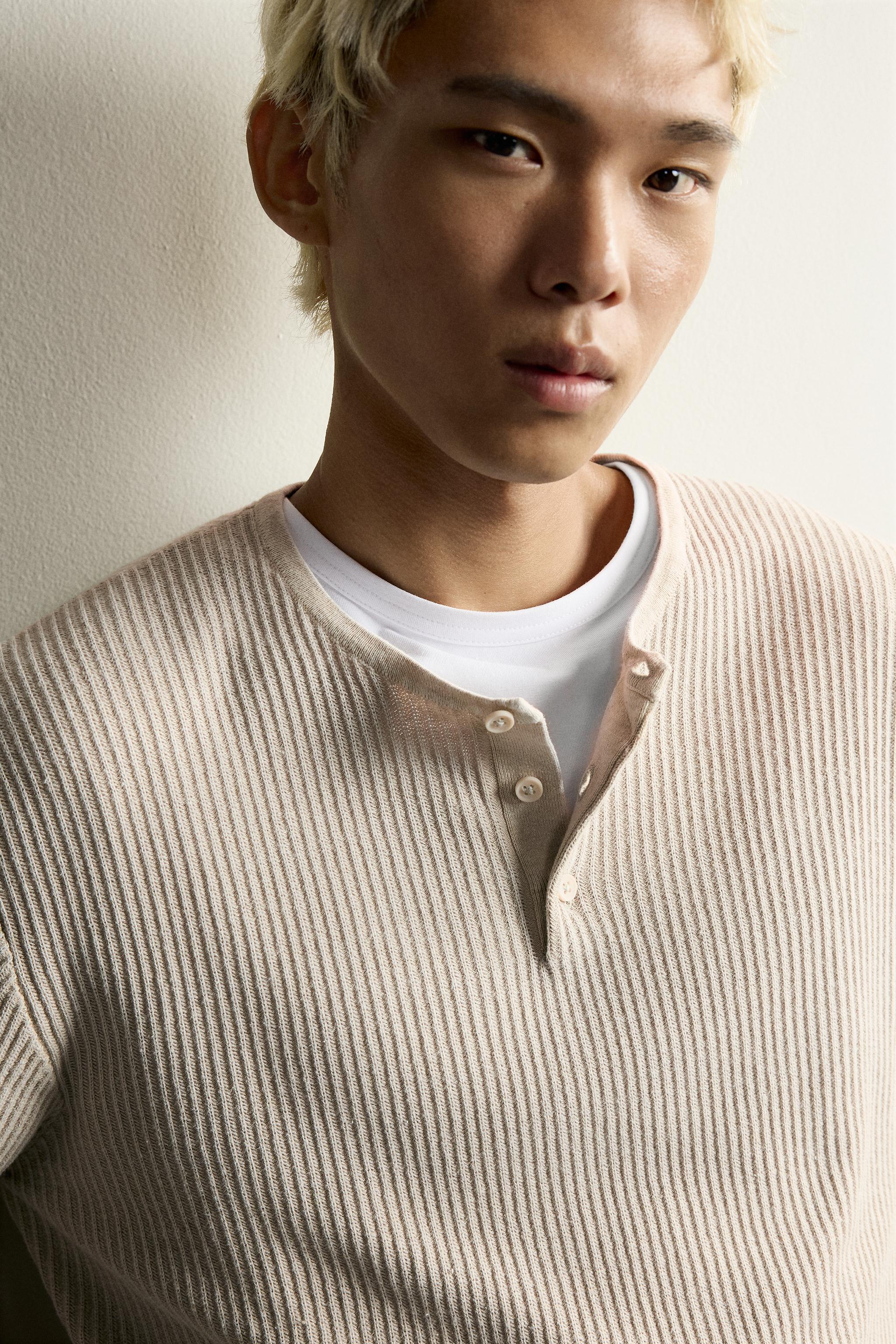 HENLEY KNIT T-SHIRT