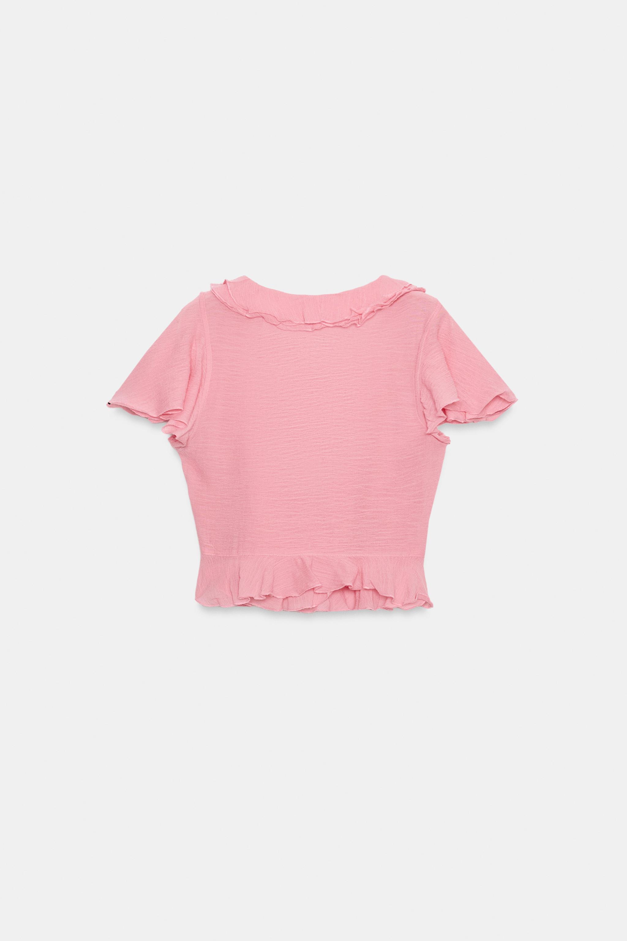 RUFFLED WRAP TOP