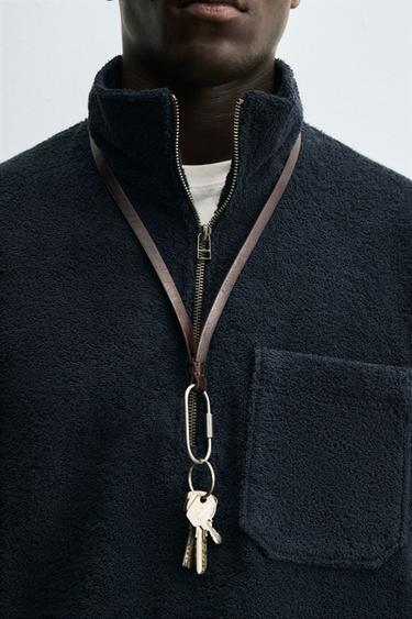 TEXTURED POUCH POCKET JACKET - Navy blue by Zara - Image 4