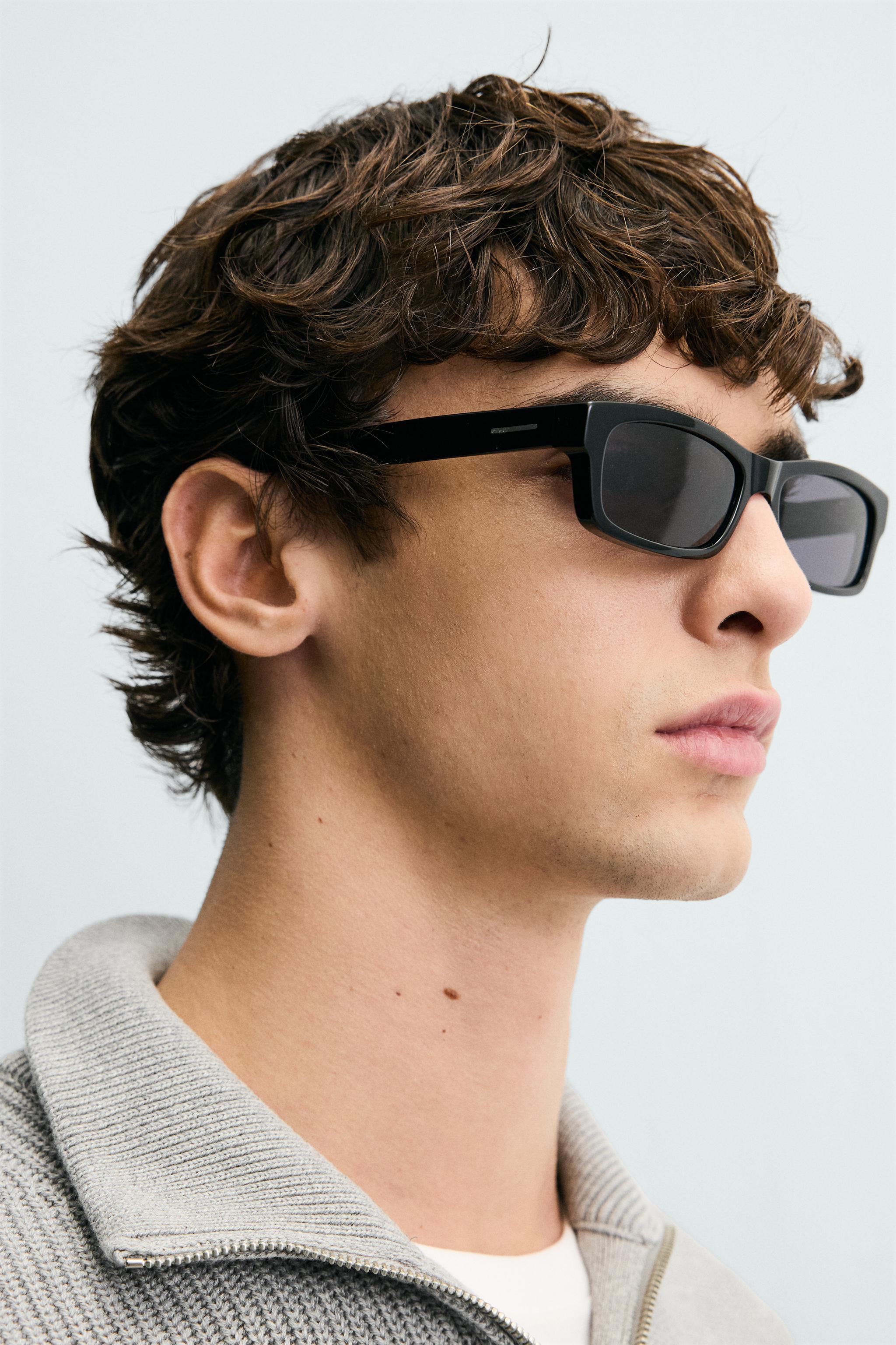 RECTANGULAR SUNGLASSES - Black | ZARA United States