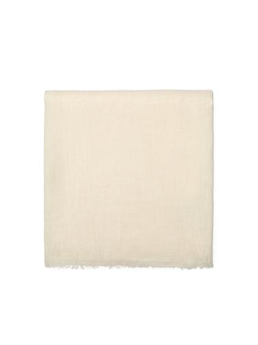Zara Plain 100% linen scarf - Ecru