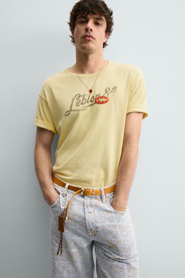 LEBLON WASHED T-SHIRT - Butter by Zara - Image 5