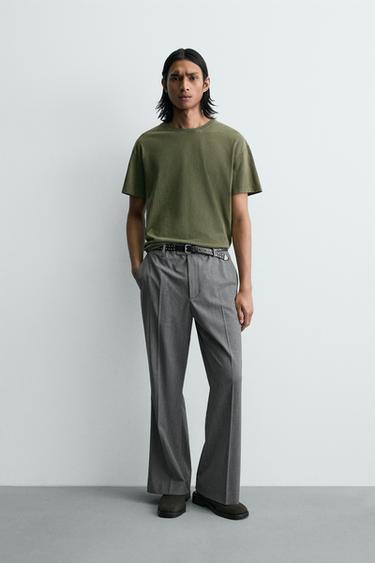 MAGLIETTA RELAXED FIT STAMPA SIRENA - Verde medio di Zara