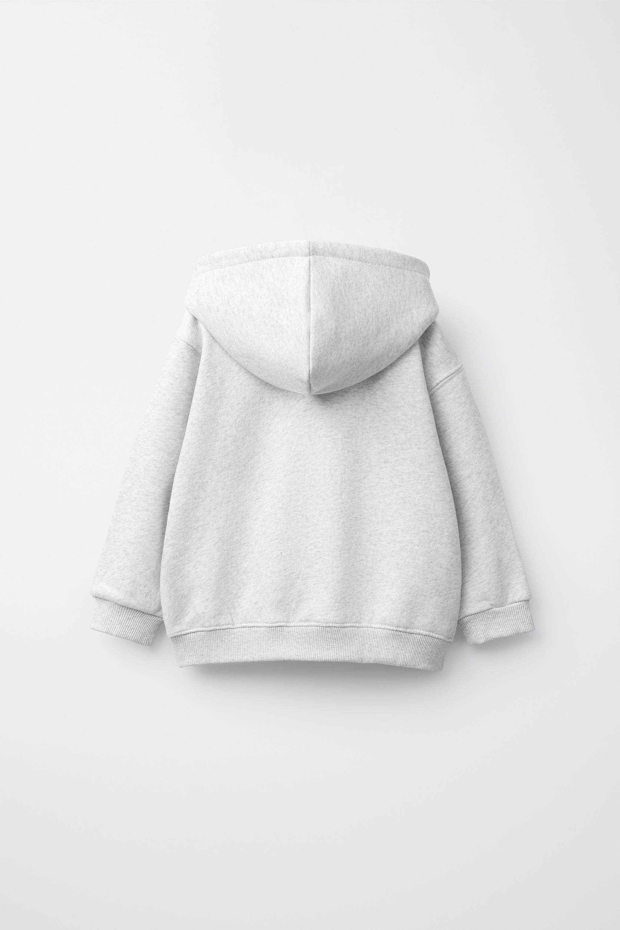BASIC TEXT ZIP-UP SWEATSHIRT - Gray marl | ZARA Canada