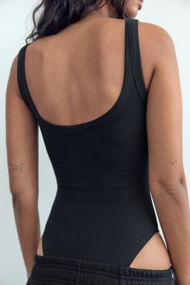BODY CÔTELÉ - Noir de Zara - Image 6