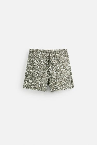 BAÑADOR MEDIO ESTAMPADO FRUTAS - Marrón de Zara