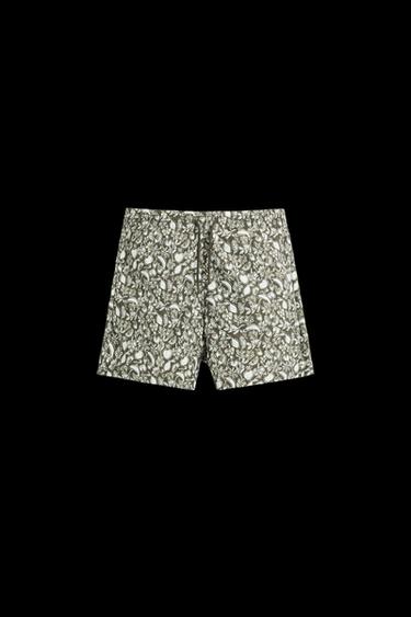 BAÑADOR MEDIO ESTAMPADO FRUTAS - Marrón de Zara