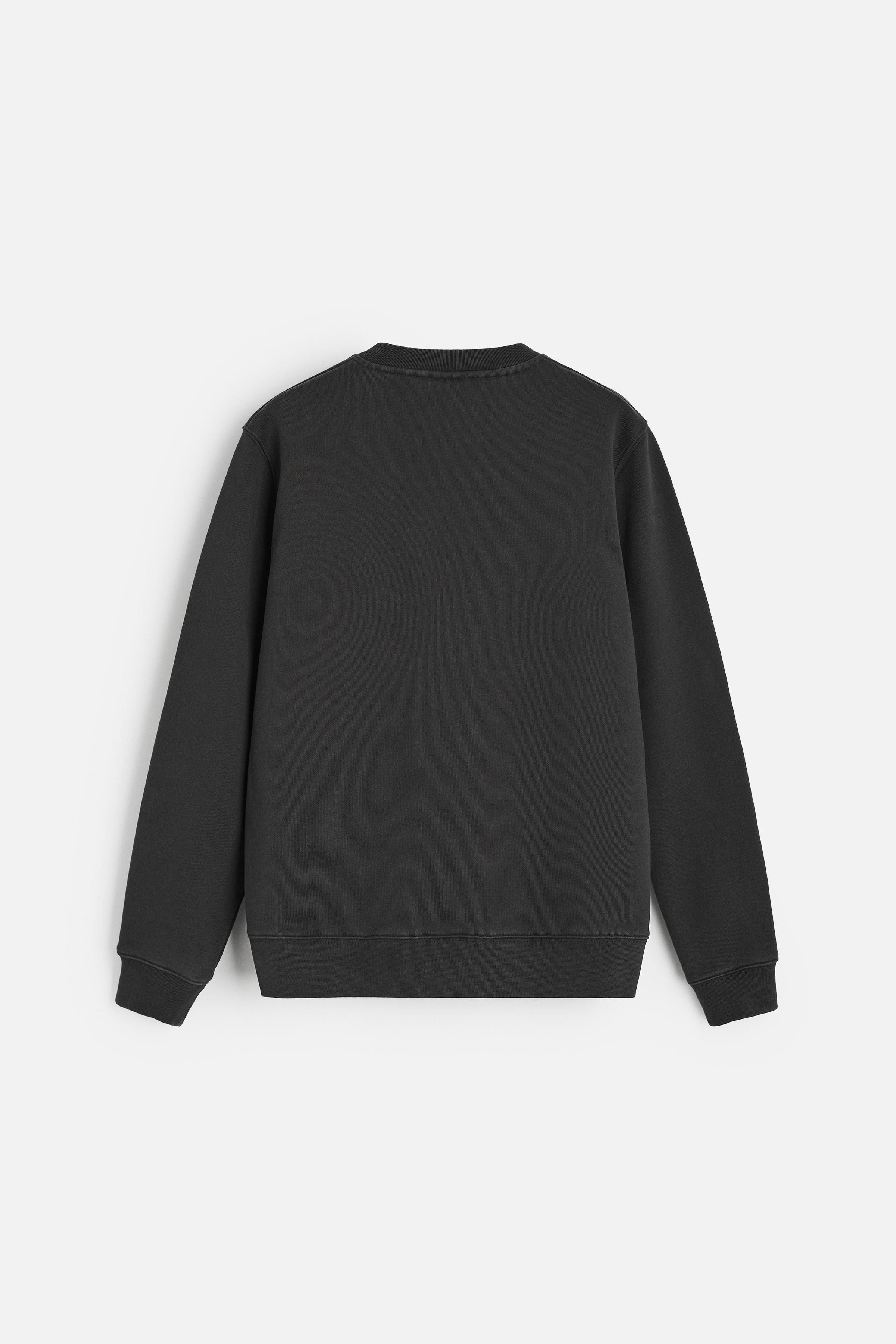 CREW NECK SWEATSHIRT - Dark navy | ZARA United States