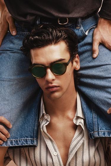 ROUND SUNGLASSES - Green by Zara