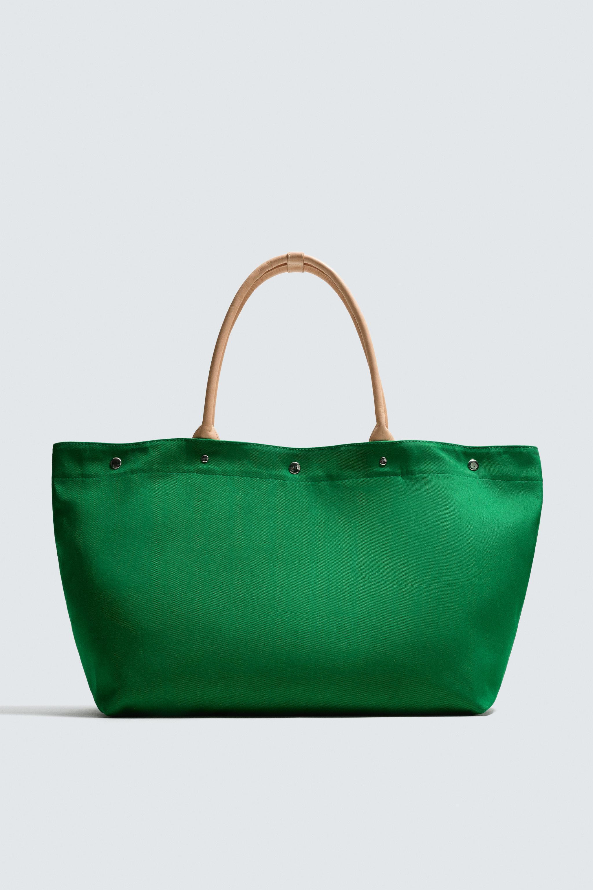 AARON LEVINE X ZARA LEATHER DETAIL SHOPPER BAG
