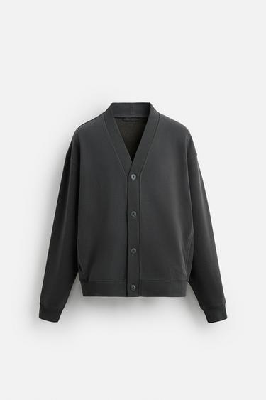 CHAQUETA RELAXED FIT BOLSILLOS - Gris antracita de Zara