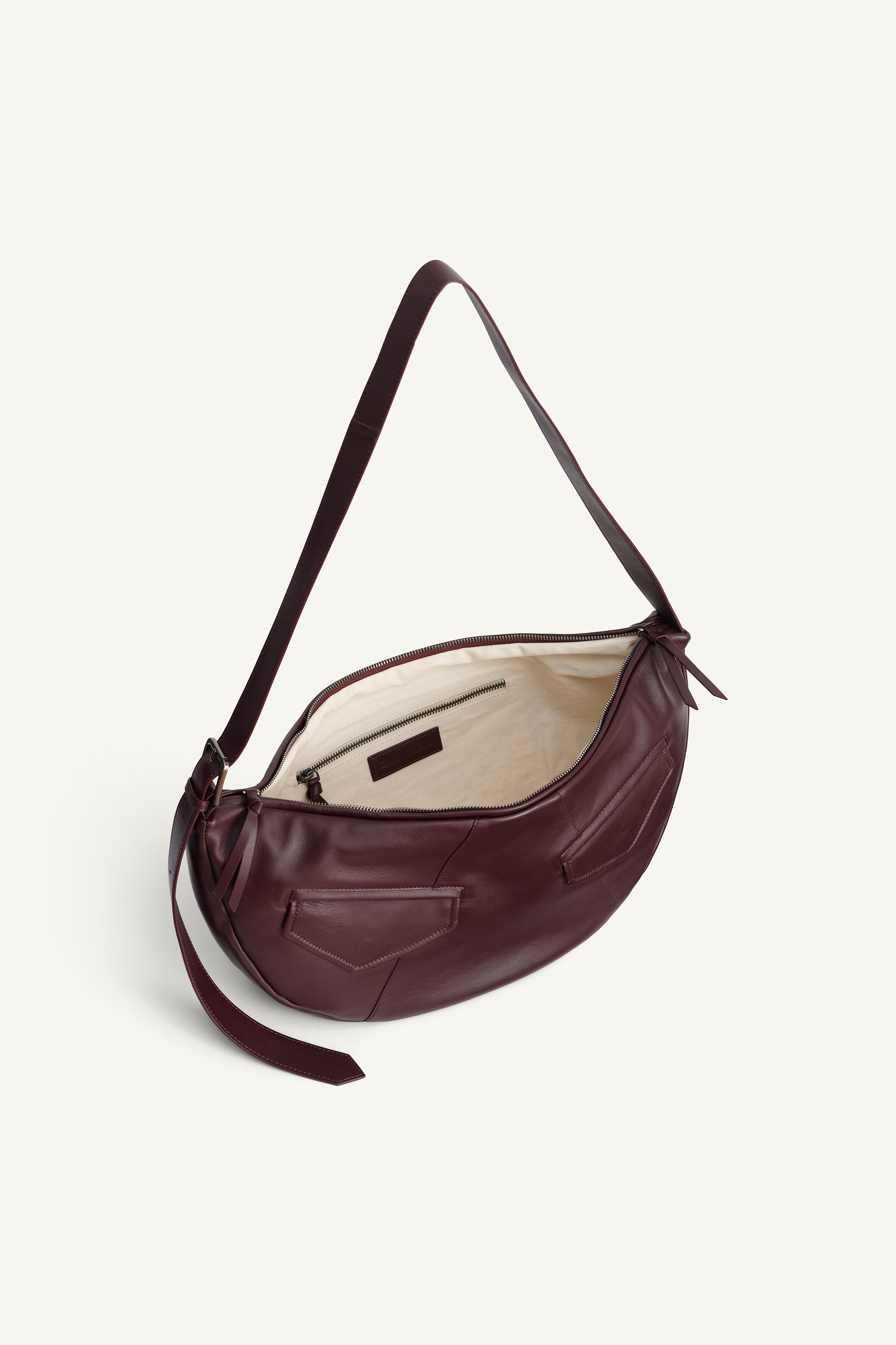 zara genuine leather SRPLS CONNECTION Bag Black $169 | eBay
