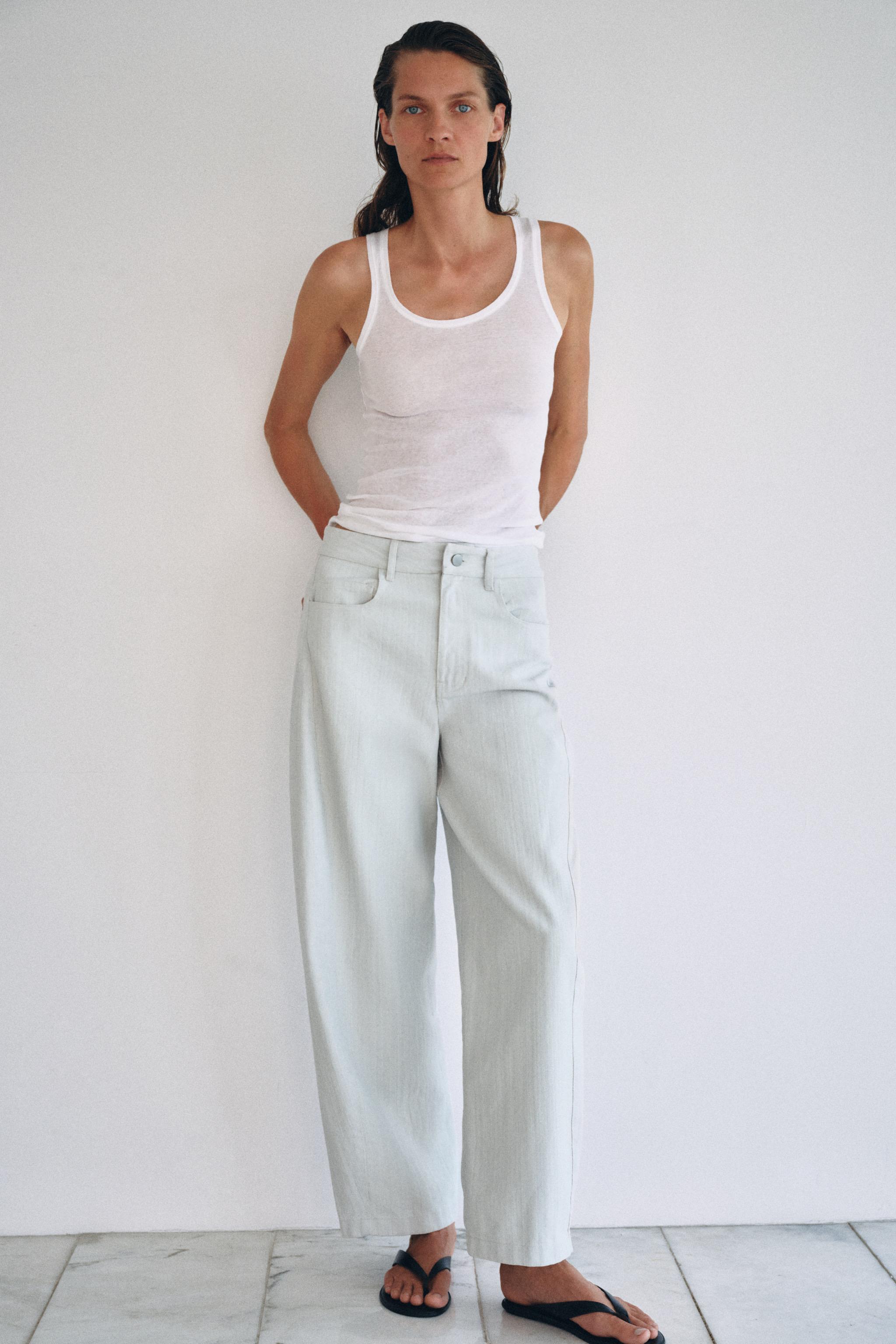 ZW COLLECTION BALLOON PANTS — Light blue