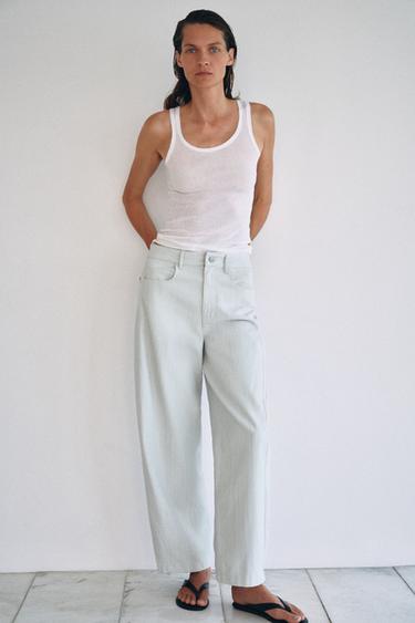 ZW COLLECTION BALLOON TROUSERS - Light blue by Zara - Image 0