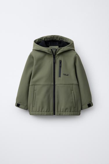 Zara LINED HOODED JACKET - Mid khaki