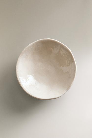 IRREGULAR CERAMIC BOWL - Oyster-white by Zara - Image 4