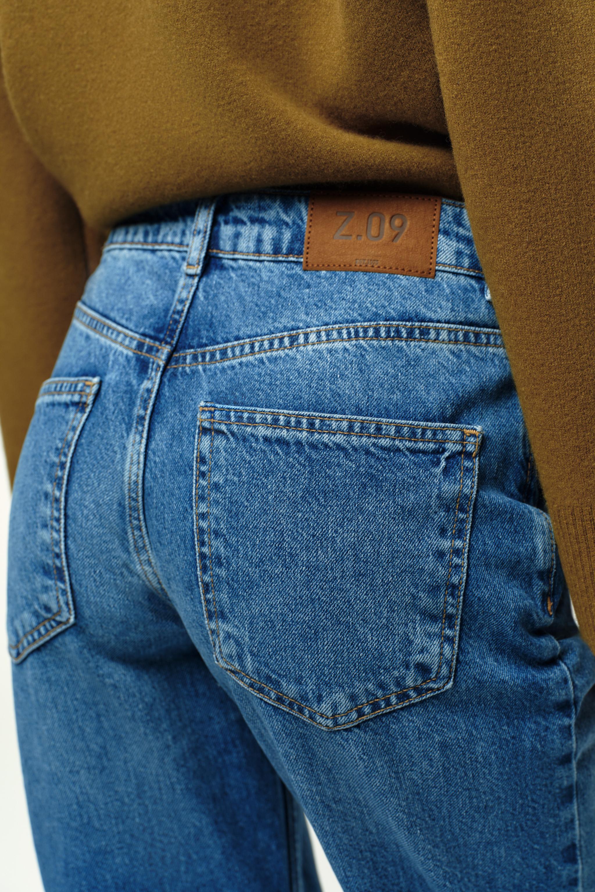 Z.09 HIGH-WAISTED STRAIGHT CROSSOVER FULL LENGTH JEANS