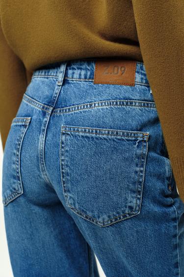 JEAN Z.09 DROIT CROISÉ TAILLE HAUTE COUPE LONGUE - Indigo de Zara - Image 6