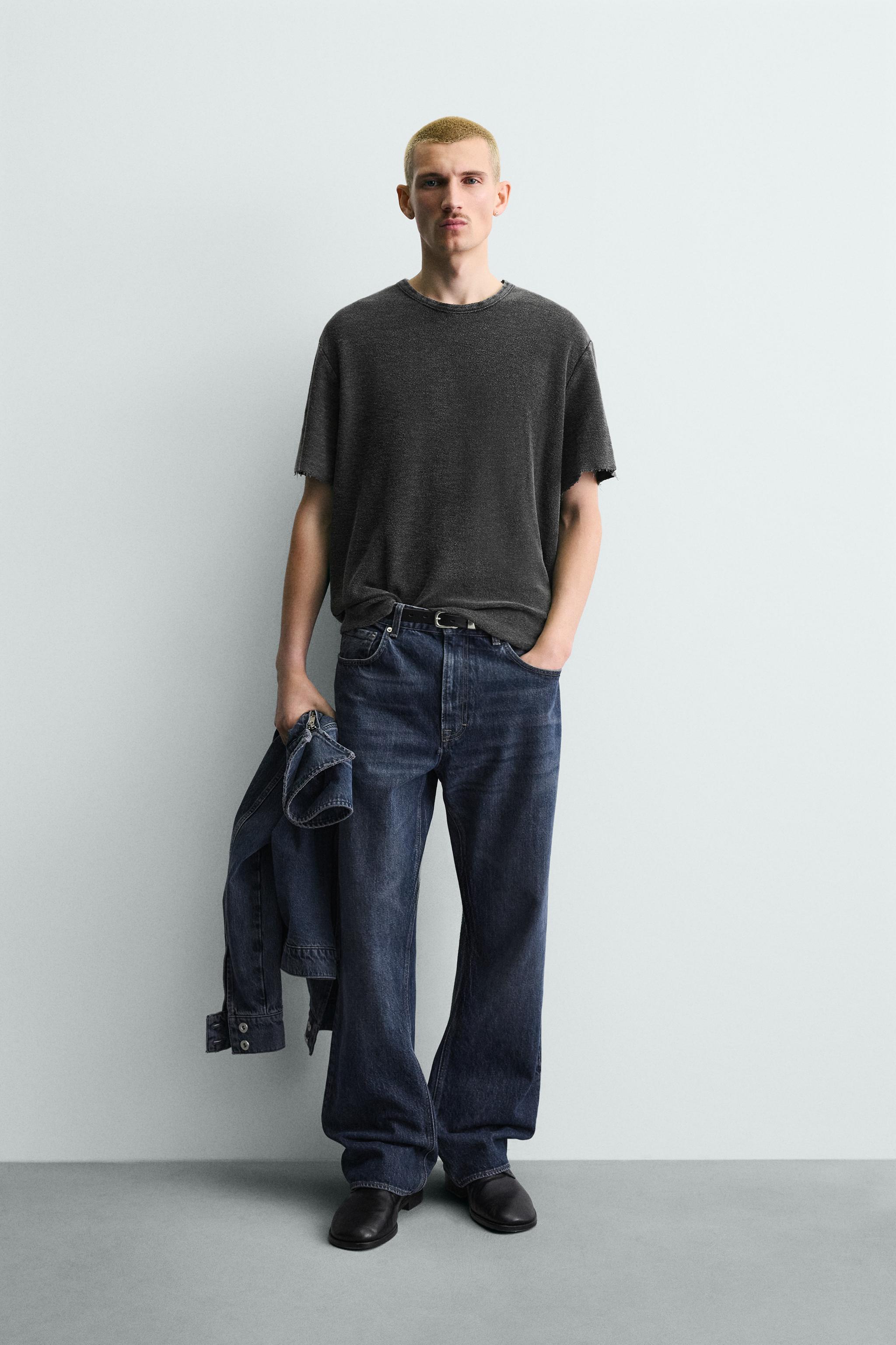 WASHED KNIT T-SHIRT