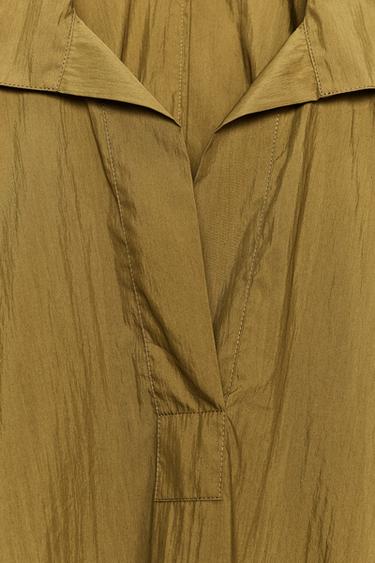 Zara OVERSIZE SHIRT ZW COLLECTION - Oil