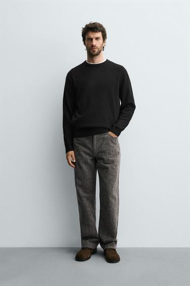 100% WOOL JUMPER - Black by Zara