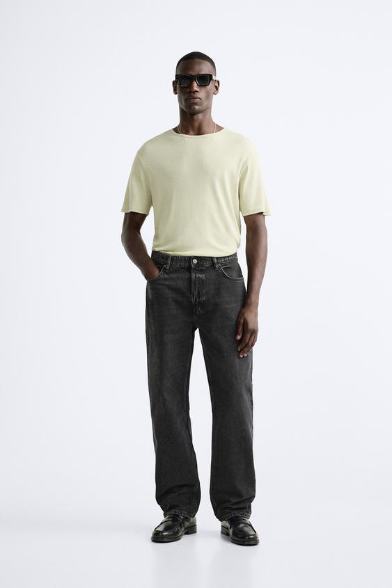 RIBBED T-SHIRT - Sea green | ZARA United States