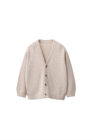 CASACO DE TRICÔ - Bege-claro da Zara