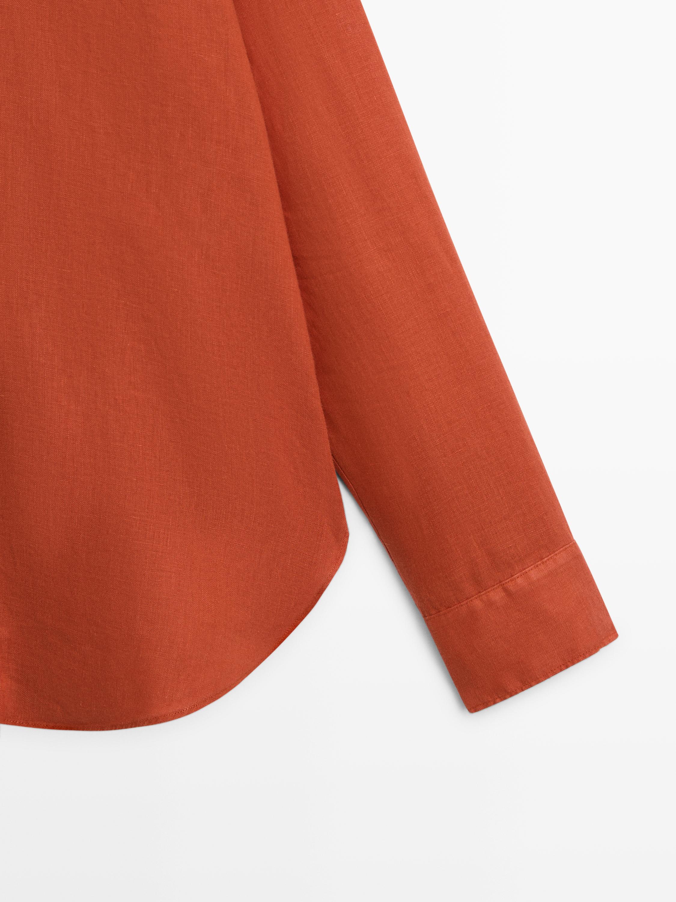 Flowing 100% linen shirt