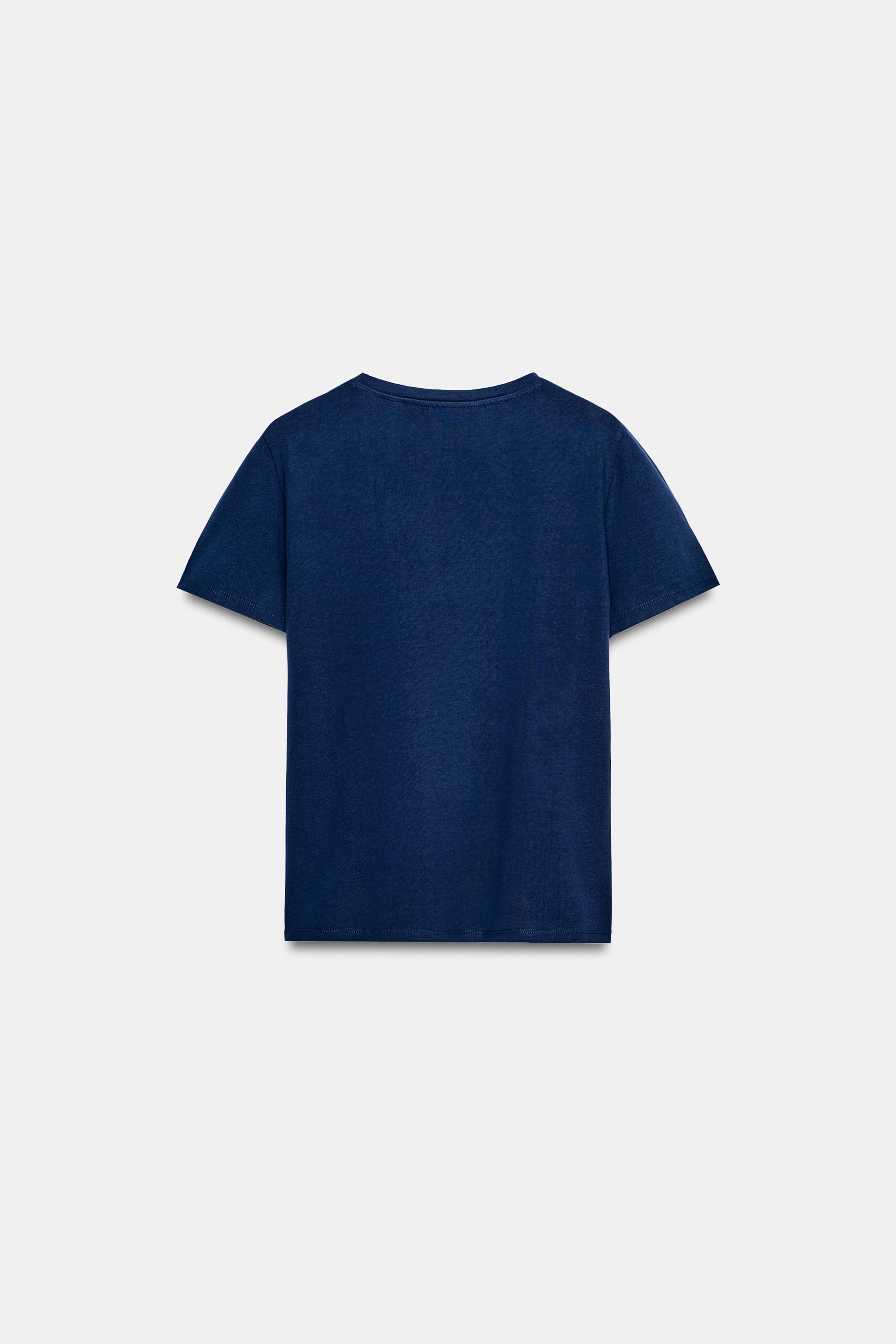 RUSTİK PAMUKLU T-SHIRT - Görsel 6