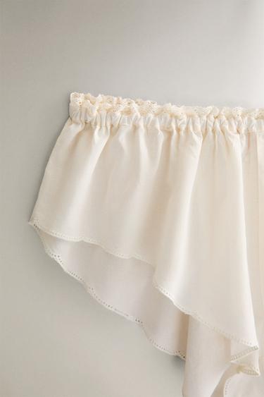 SHORT CULOTTE DENTELLE - Ivoire de Zara - Image 1