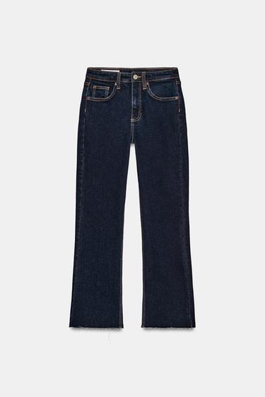 ΤΖΙΝ TRF CROPPED FLARE ΨΗΛΟΜΕΣΟ - σκουρο λουλακι του Zara