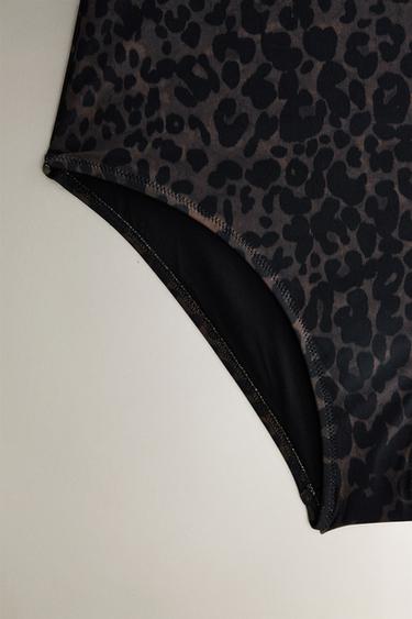 MAILLOT DE BAIN DE PLAGE IMPRIMÉ ANIMAL - Leopard de Zara - Image 3