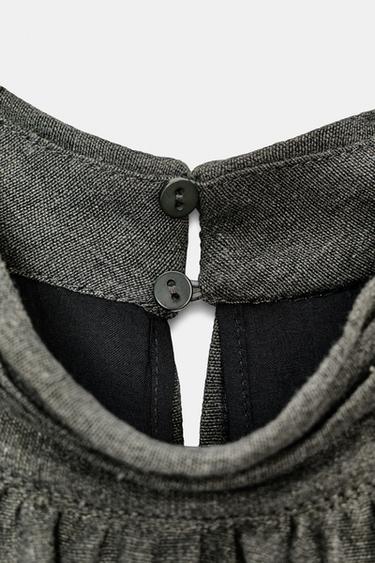 BALLOON MINI DRESS - Khaki by Zara