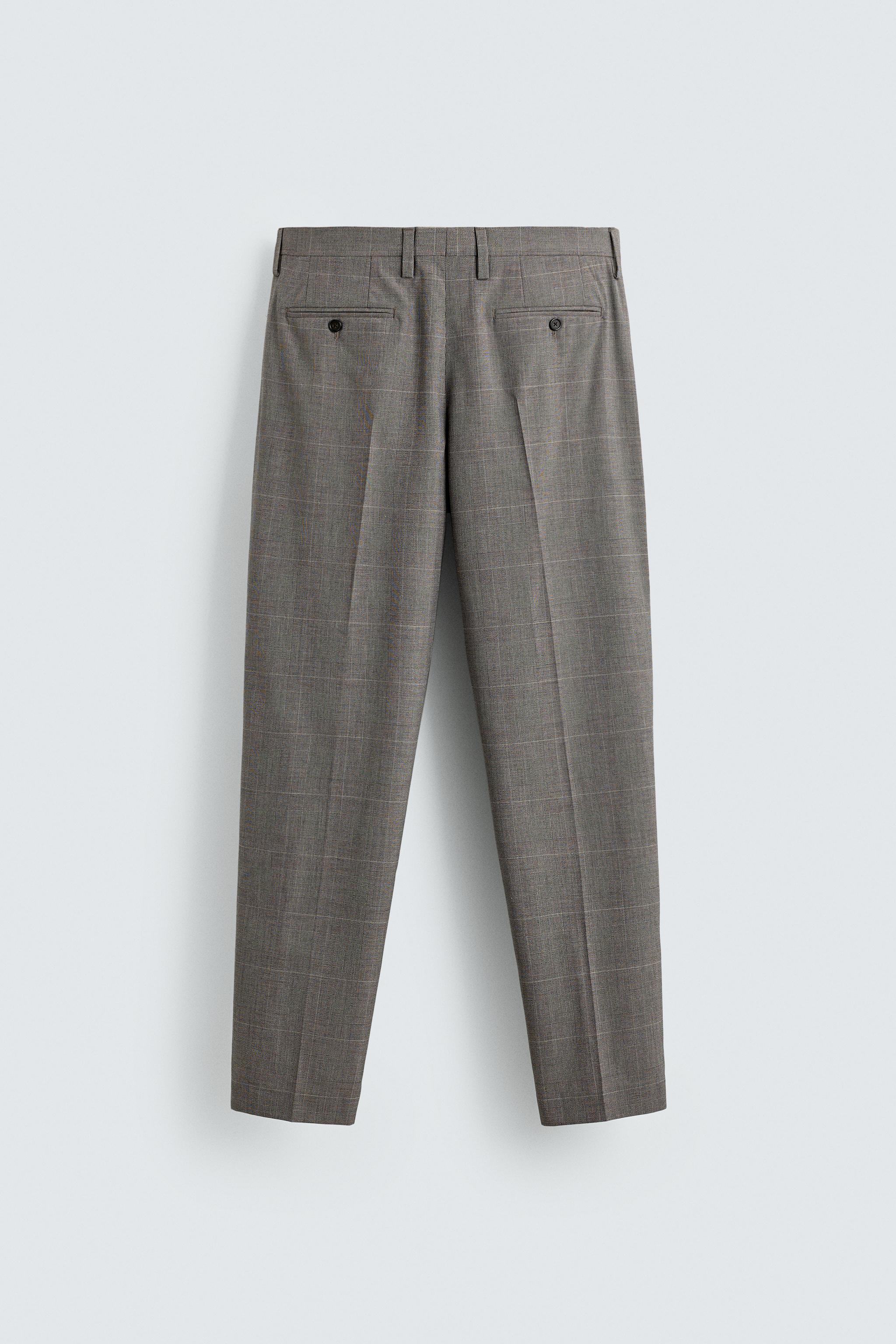 PLAID SUIT PANTS