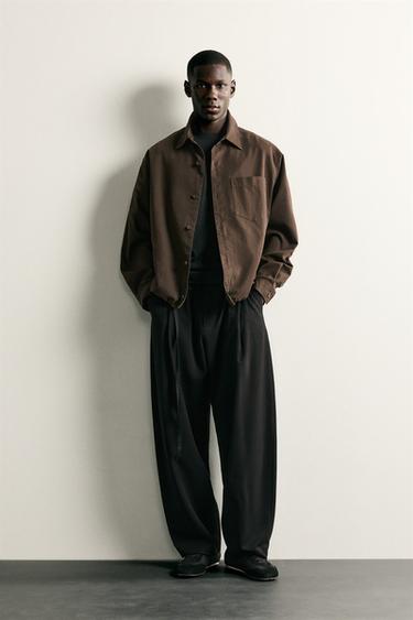 CAZADORA REALXED FIT - Marrón de Zara - Imagen 0