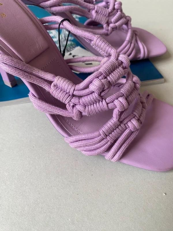 HIGH-HEEL ROPE SANDALS - Image 2