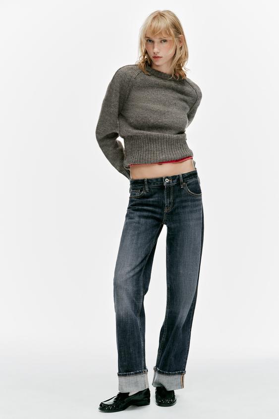 KNIT JUMPER WITH SHOULDER SEAMS - Brown / Taupe by Zara - Image 0