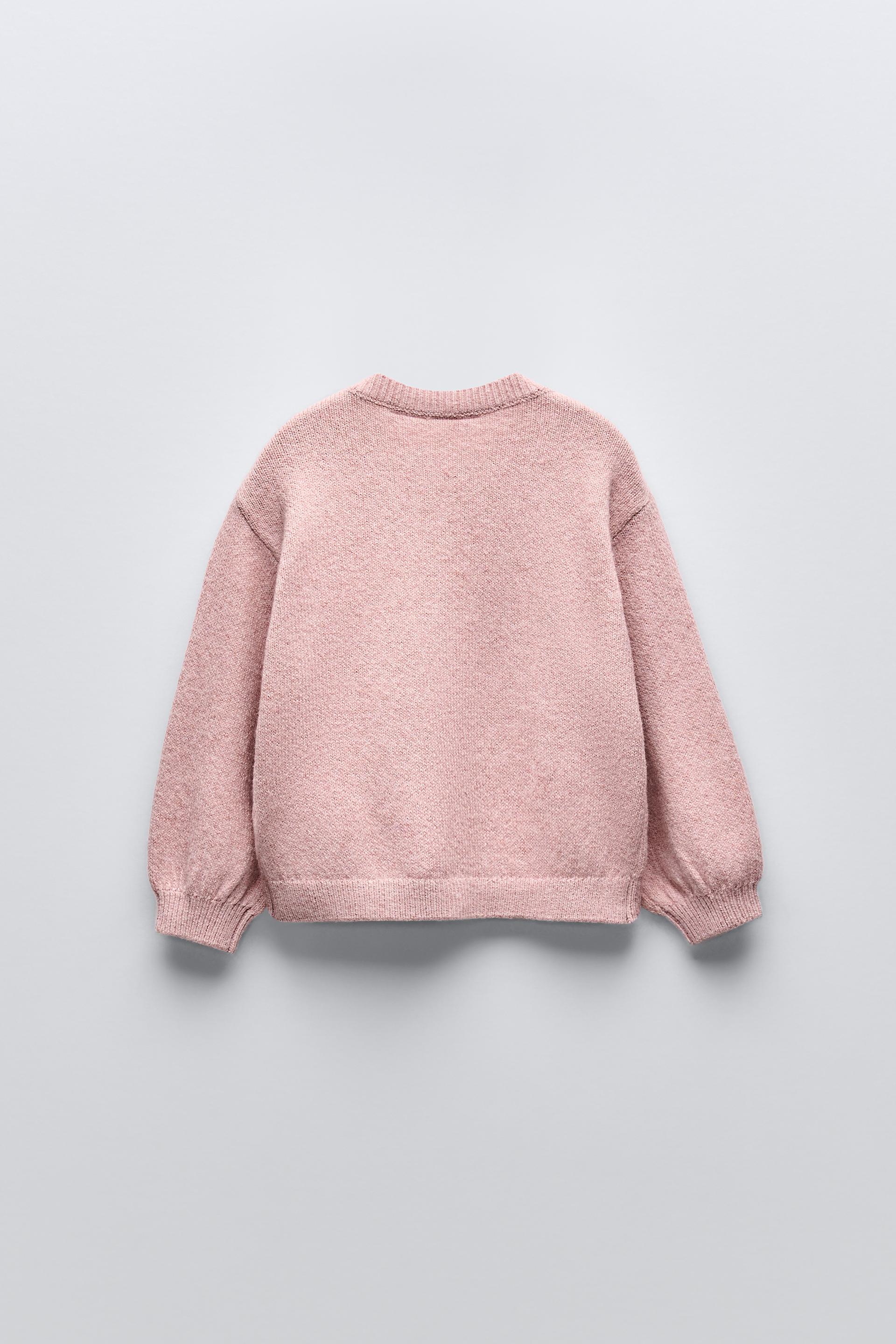 Hot pink zara sweater hotsell