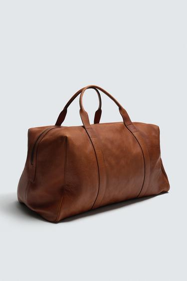 XL LEATHER HANDBAG - Brown by Zara - Image 1