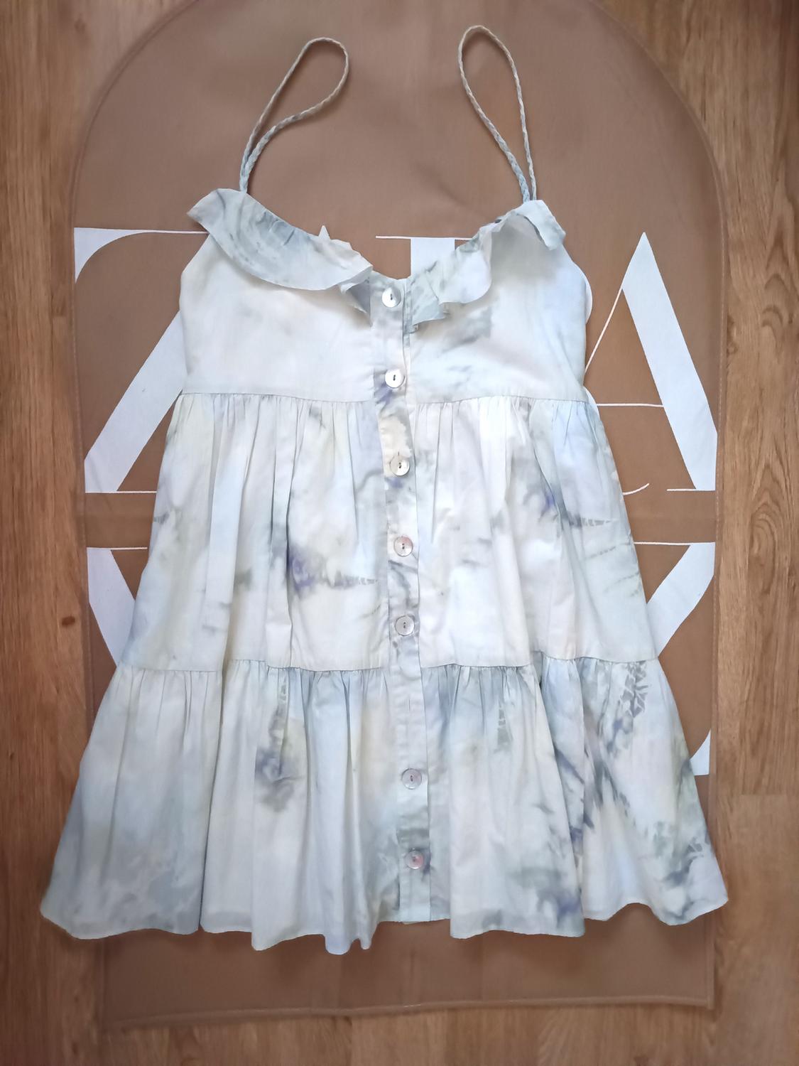 STRAPPY TIE-DYE DRESS