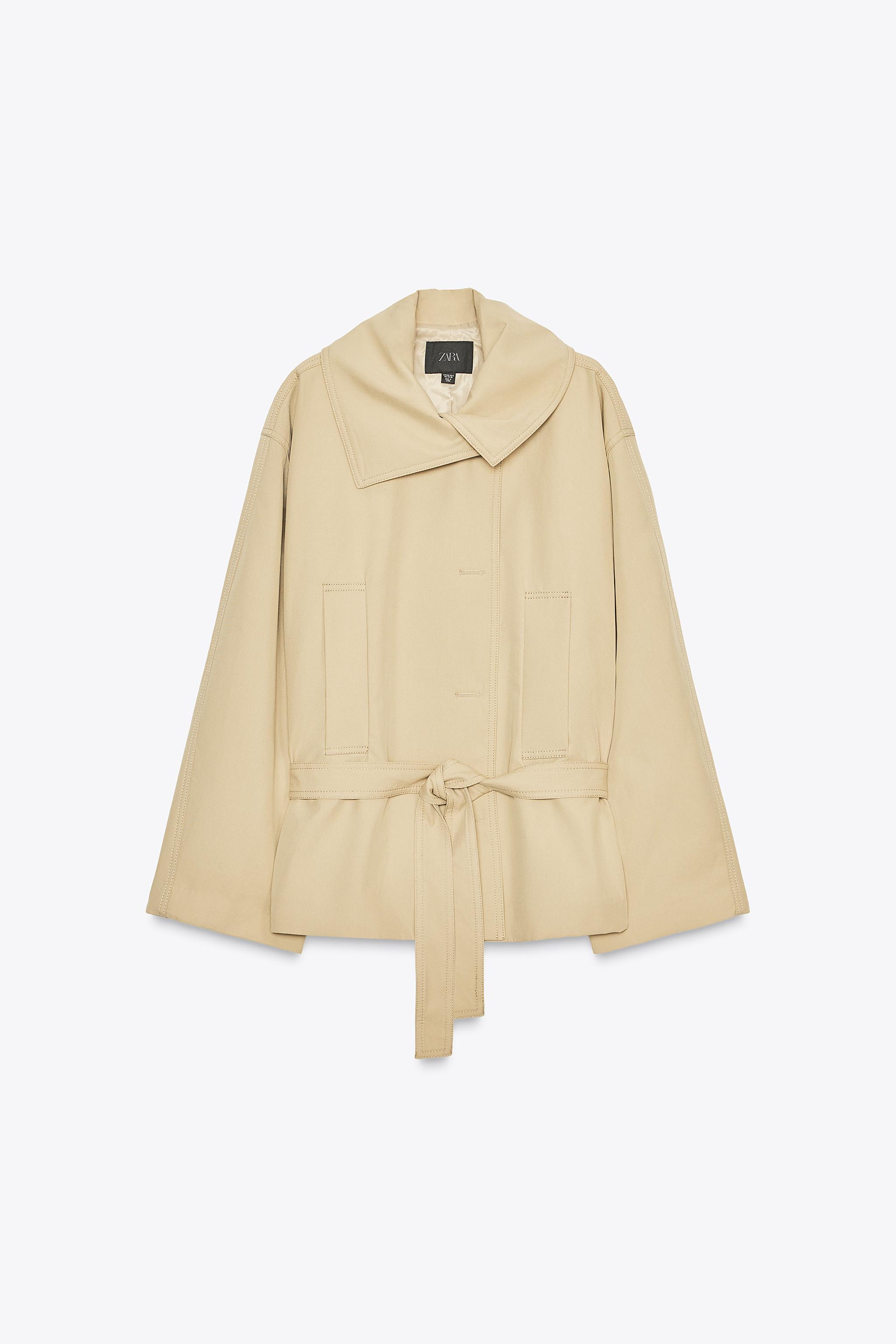 ZARA ウール キャメル ラップロングコート ベルト付き 極美品 ZARA - ZARA ウールブレンド ロングコートの通販 by Sofiya