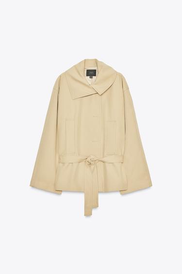 TRENCH CEINTURE - Marron clair de Zara - Image 7