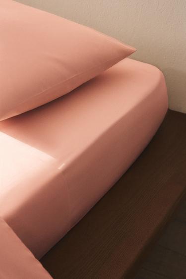 DRAP-HOUSSE PERCALE DE COTON | 40 CM DE HAUT (200 FILS) - Corail de Zara - Image 5