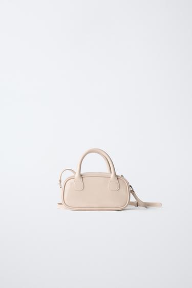 MINI BOWLING CHARM CROSSBODY BAG - Ecru White by Zara - Image 4