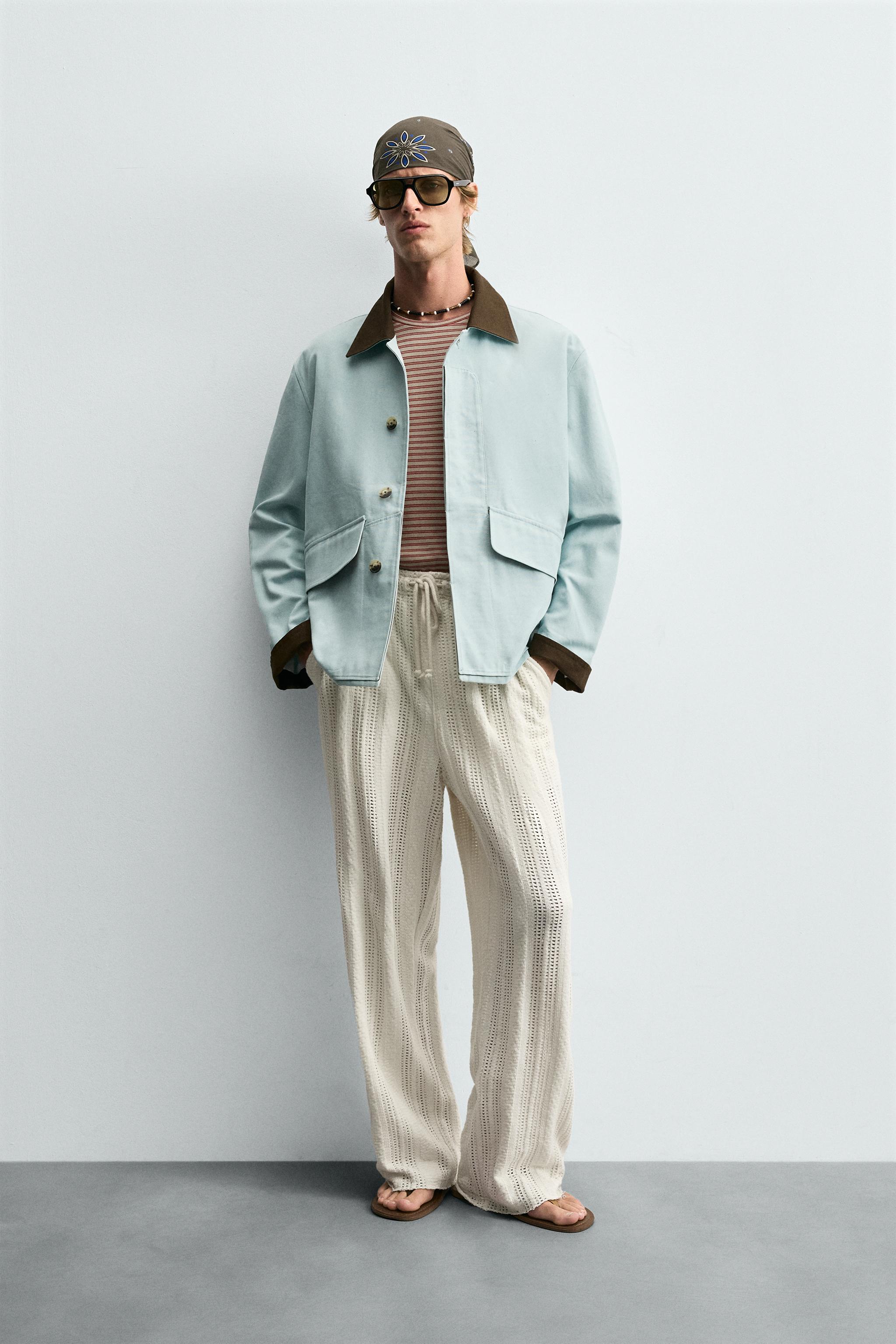 CONTRAST COLLAR JACKET