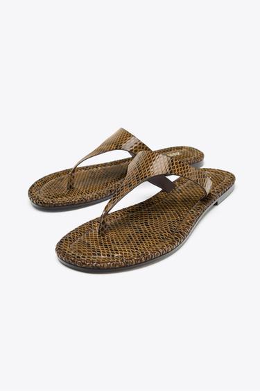 ANIMAL PRINT SANDALS - Snakeskin by Zara - Image 3