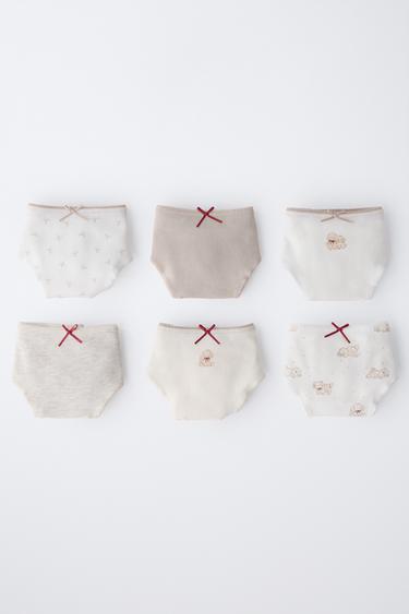 AGES 6-14 / SIX-PACK OF DOG PRINT BRIEFS - camel by Zara - Image 4